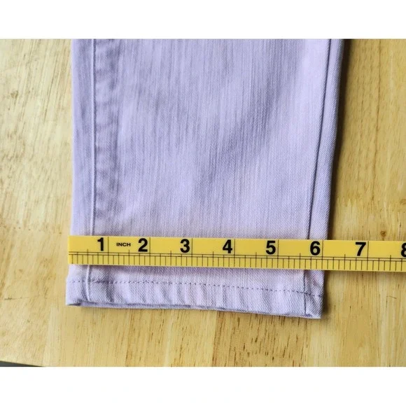 Talbots Womens Slim Ankle Jeans 10P Petite Lilac Purple Casual Denim Pants - Picture 9 of 10